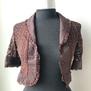 YOUNG ESSENCE: LACE SHRUG/CARDIGAN